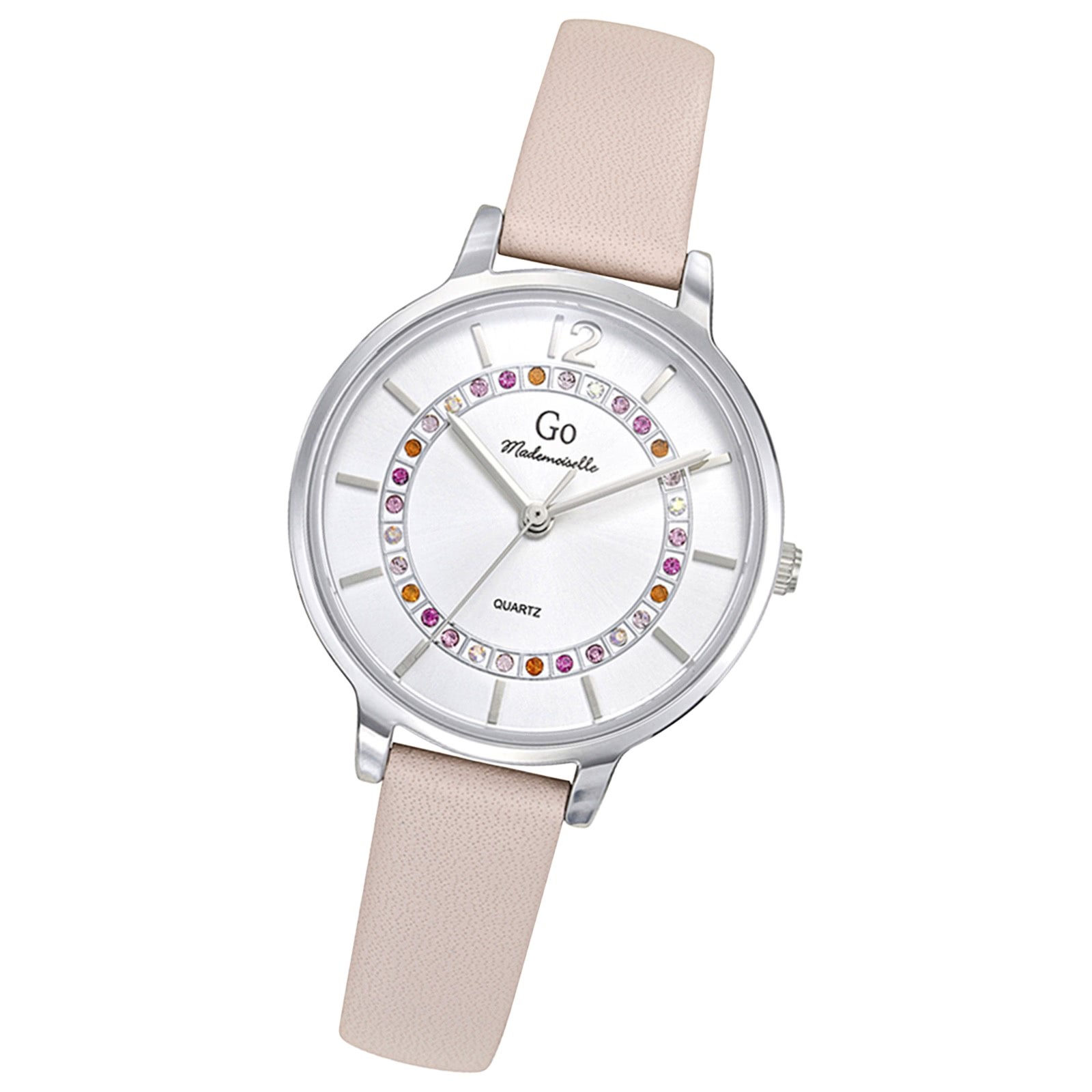 Girl Only GO Damenuhr Analog Quarzuhr mit Lederarmband rosa UGO697171