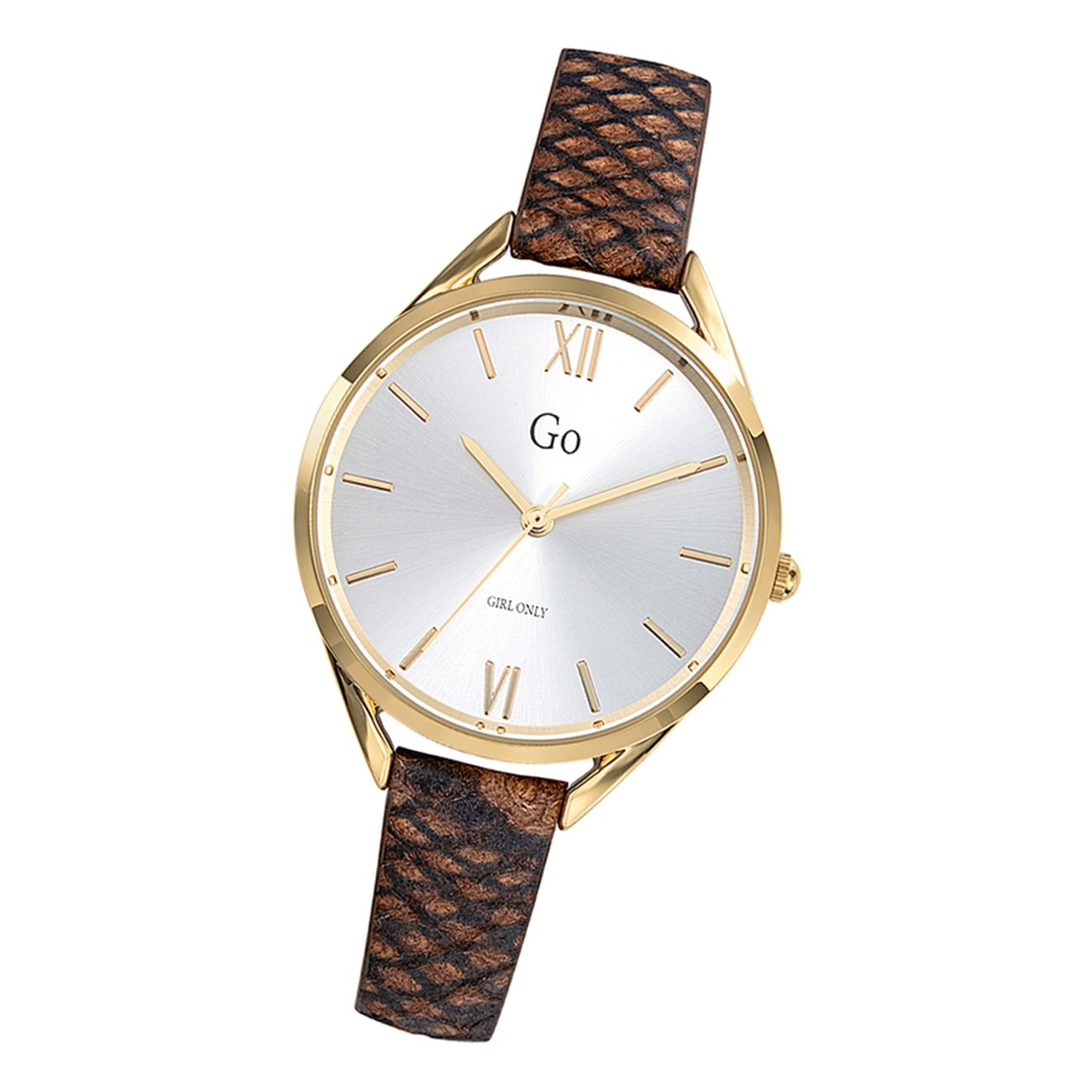 Girl Only GO Damenuhr Analog Quarzuhr mit Lederarmband braun UGO699274