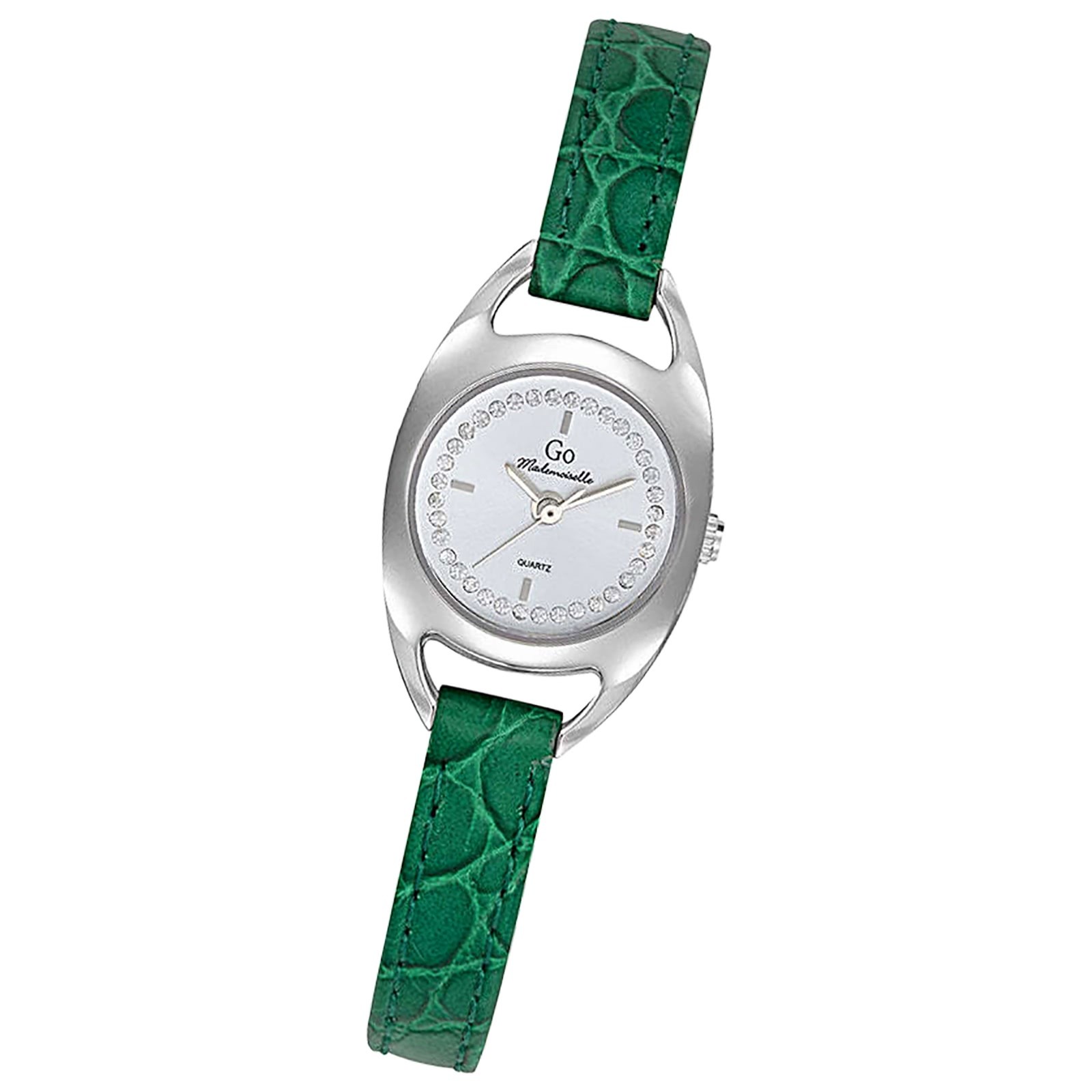 Girl Only GO Damen Armbanduhr Mademoiselle Quarz-Uhr Leder grün UGO699488