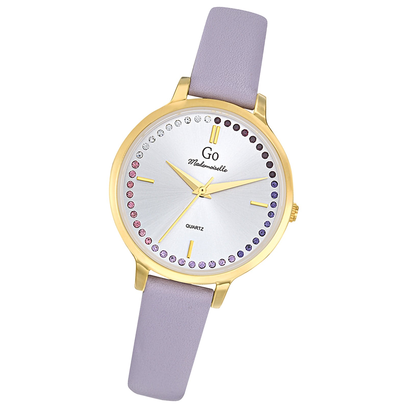 Girl Only GO Damenuhr Analog Quarzuhr mit Lederarmband lila UGO699500