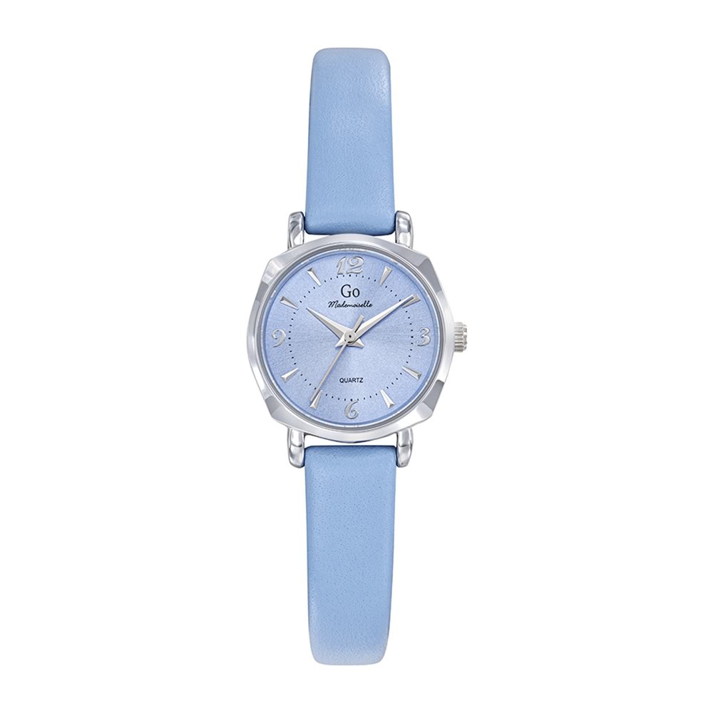 Girl Only GO Damen Armbanduhr Mademoiselle Quarz-Uhr Leder blau UGO699621