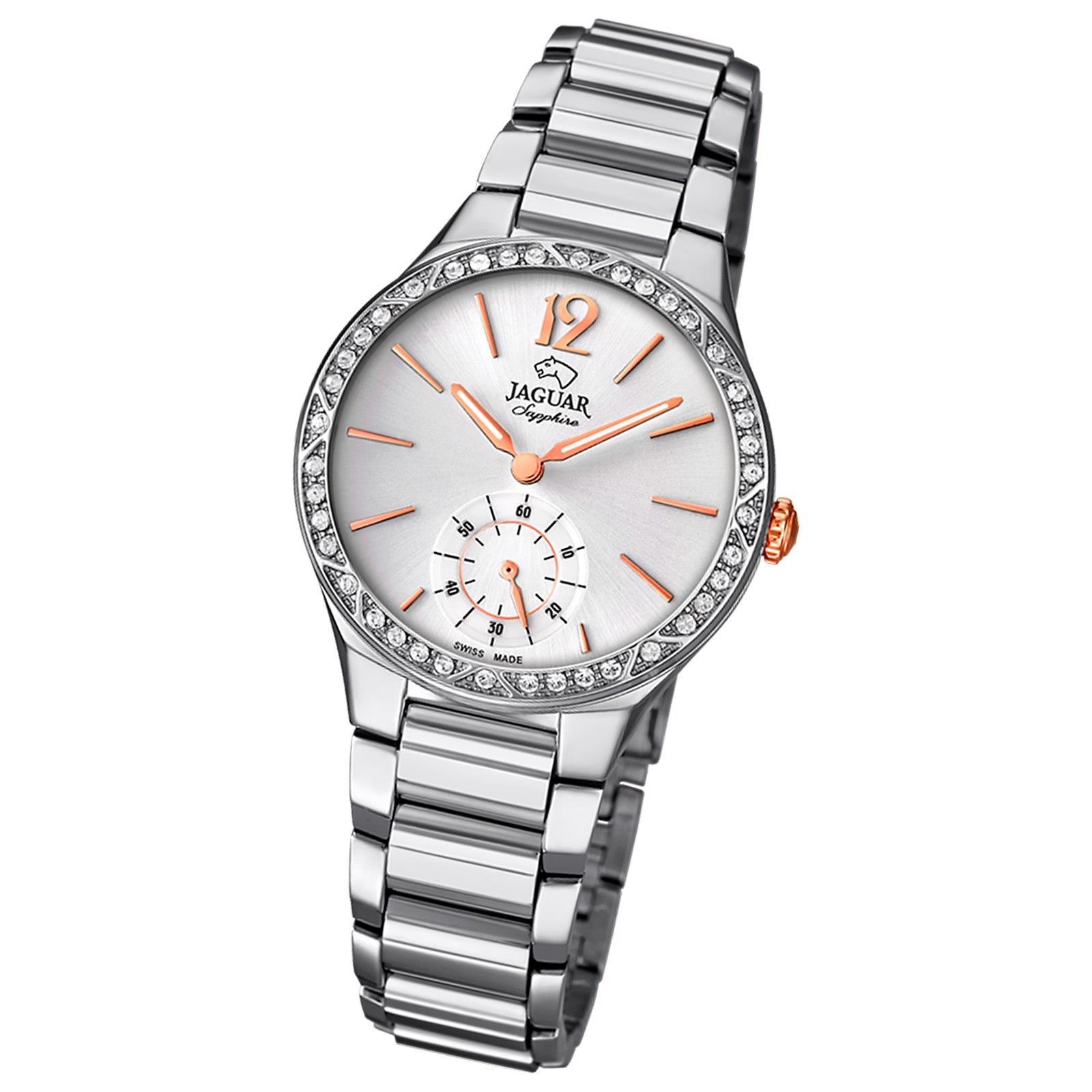 Jaguar Damen-Armbanduhr Edelstahl silber J817/1 Saphir Cosmopolitan UJ817/1