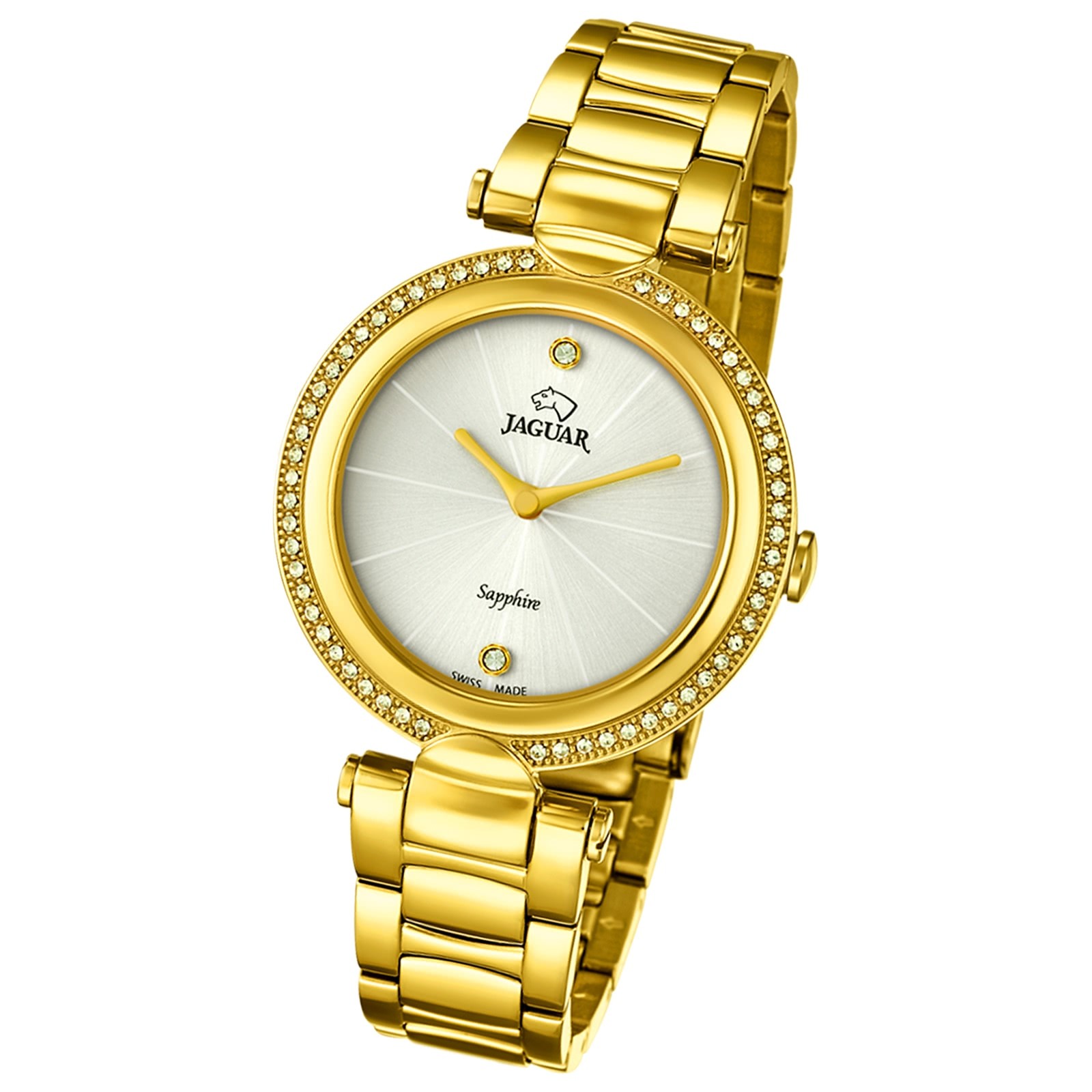 Jaguar Damen-Armbanduhr Edelstahl gold J830/1 Saphir Cosmopolitan UJ830/1