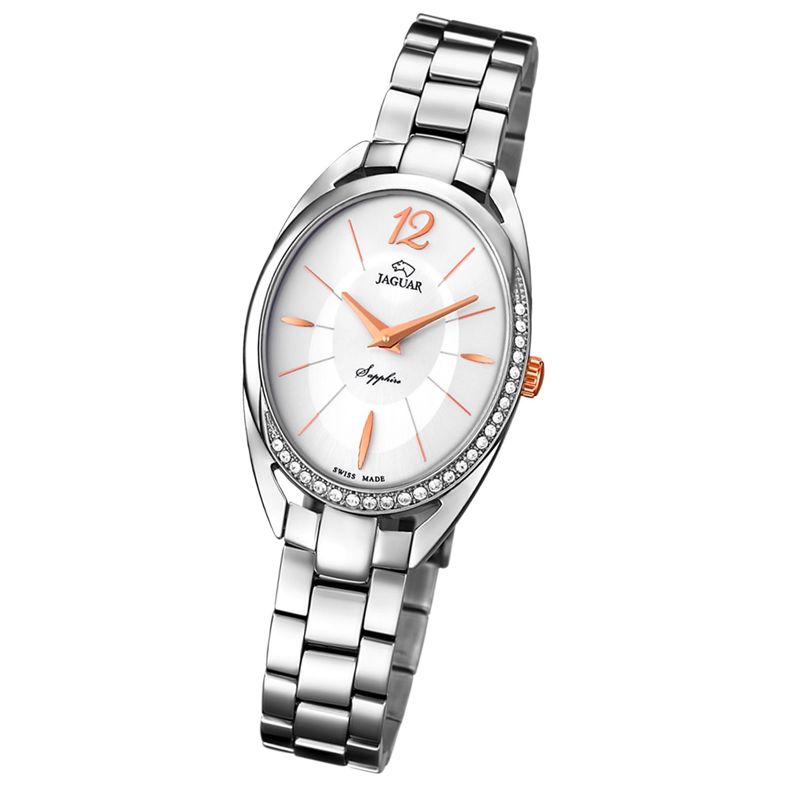 Jaguar Damen-Armbanduhr Edelstahl silber J834/1 Saphir Cosmopolitan UJ834/1