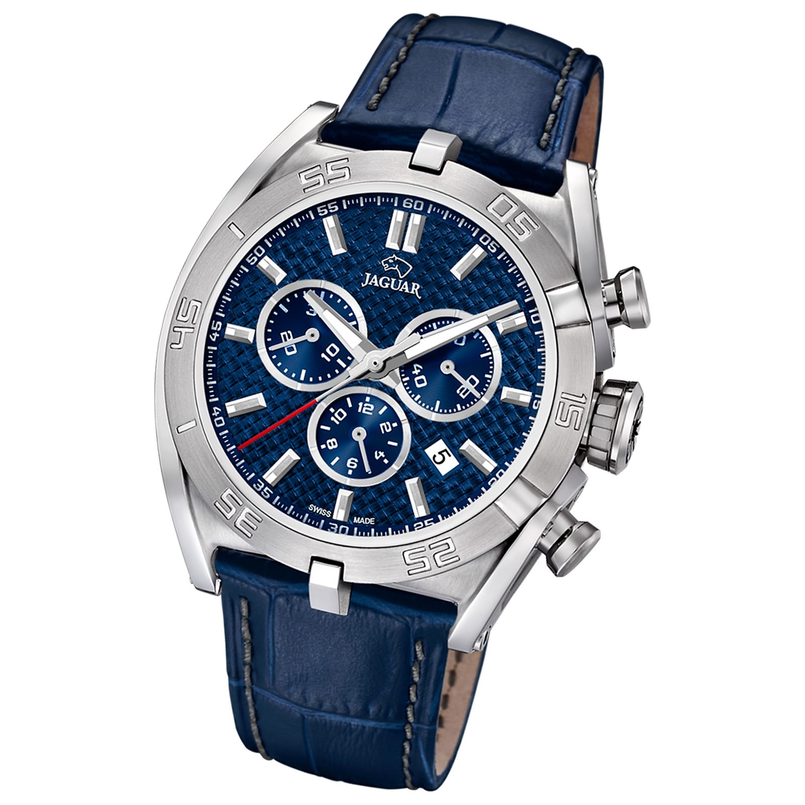 Jaguar Herren-Armbanduhr Leder blau J857/2 Saphirglas Executive UJ857/2