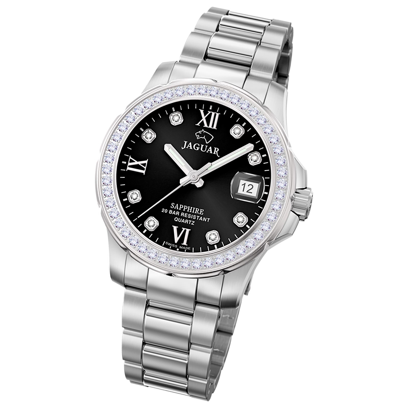 Jaguar Damen Armbanduhr Cosmopolitan J892/4 Analog Edelstahl silber UJ892/4