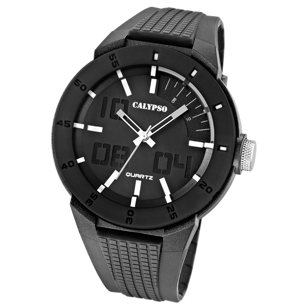 Calypso Herrenuhr PVD schwarz-grau Analog Uhren Kollektion UK5629/1