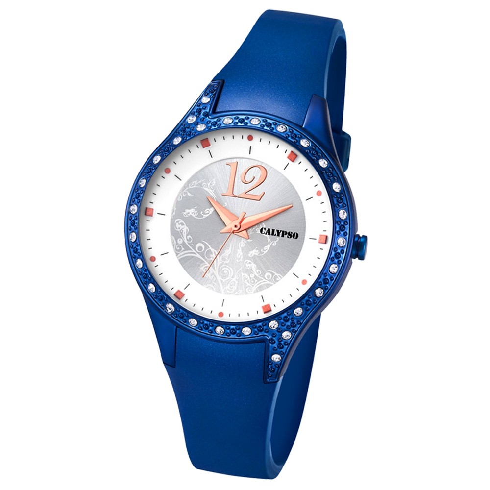 Calypso Damen-Armbanduhr Trend analog Quarz PU blau UK5660/5
