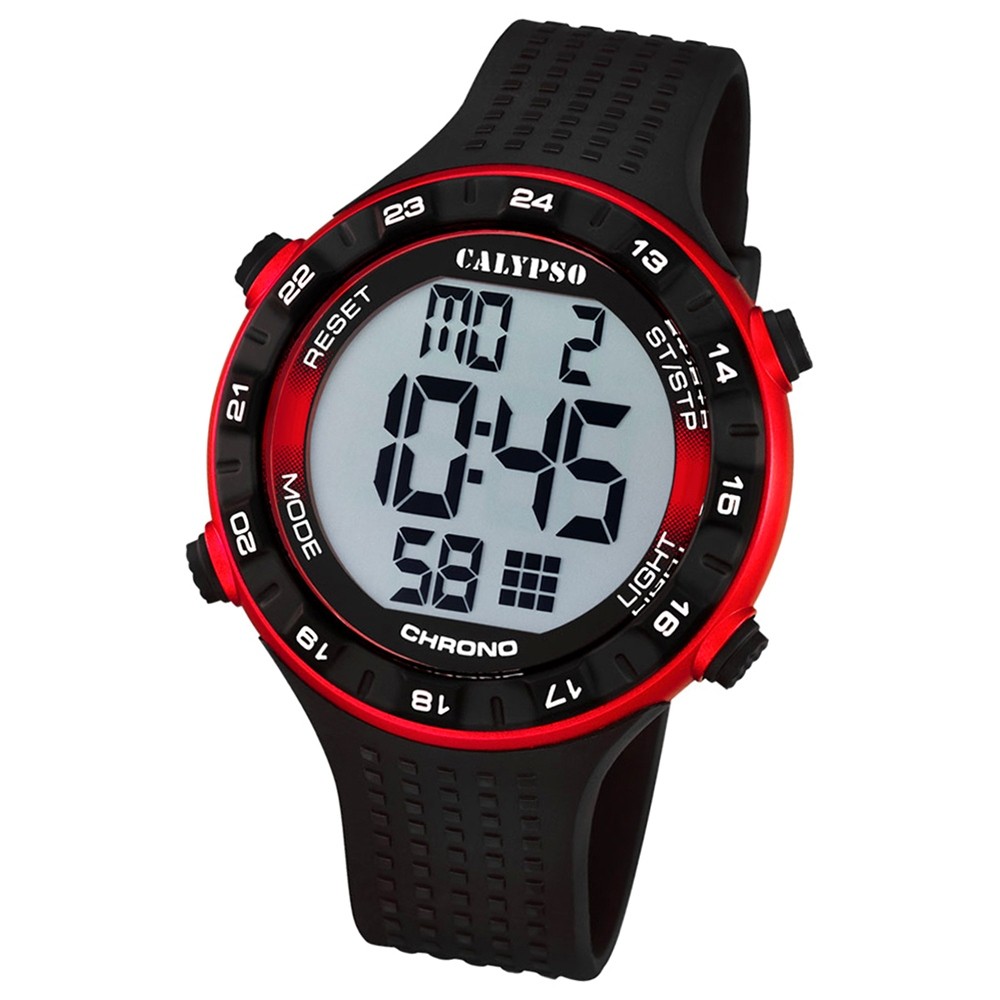 CALYPSO Herren-Uhr - Sport - digital - Quarz - PU - UK5663/4