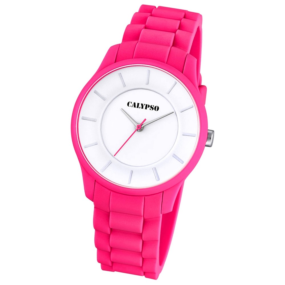 CALYPSO Damen-Armbanduhr Fashion analog Quarz-Uhr PU pink UK5671/4