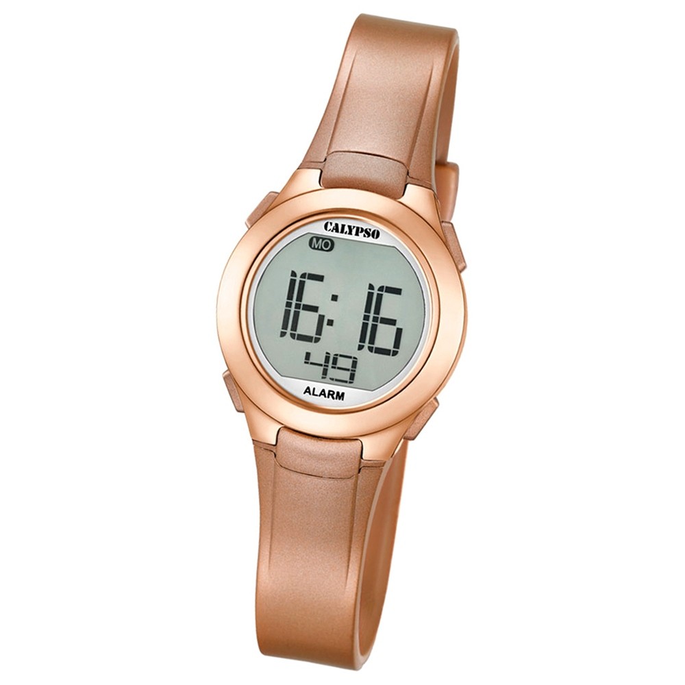 Calypso Damen-Armbanduhr Dame/Boy digital Quarz PU roségold UK5677/3