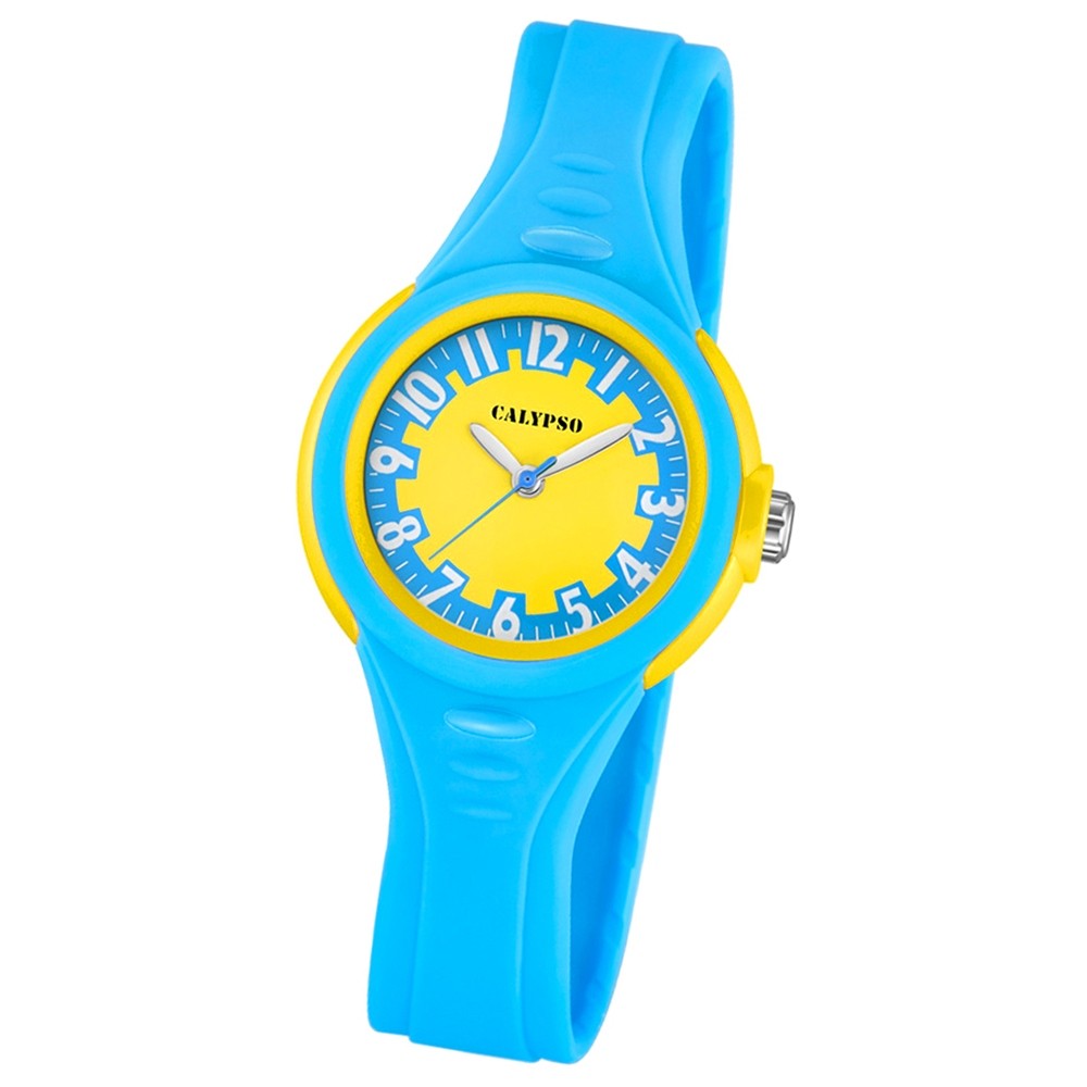 CALYPSO Kinder-Armbanduhr Fashion analog Quarz-Uhr PU blau UK5686/4