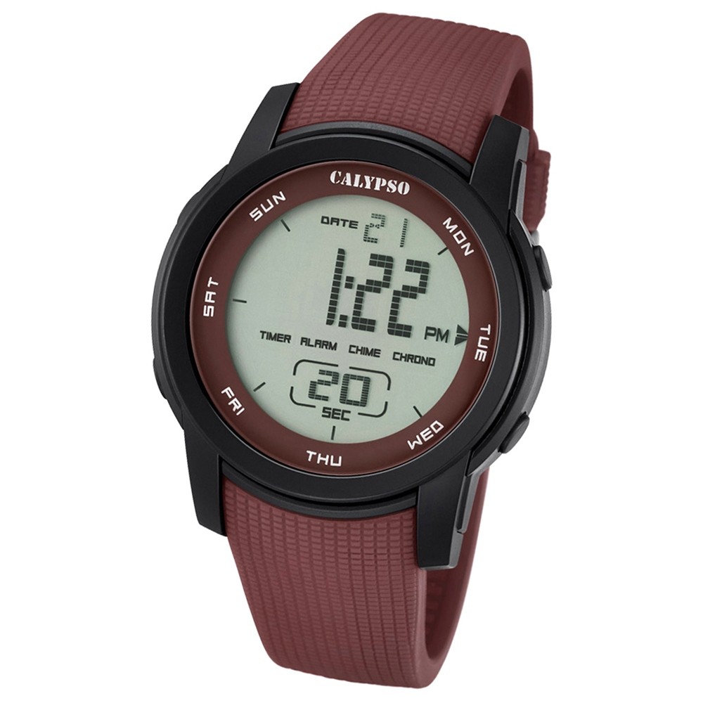 Calypso Herren-Armbanduhr Digital for Man digital Quarz PU braun UK5698/5