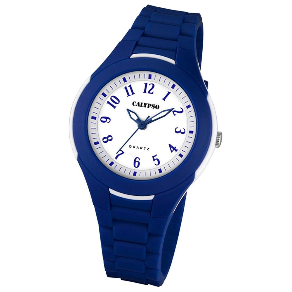 Calypso Damen Herren-Armbanduhr Dame/Boy analog Quarz PU blau UK5700/5