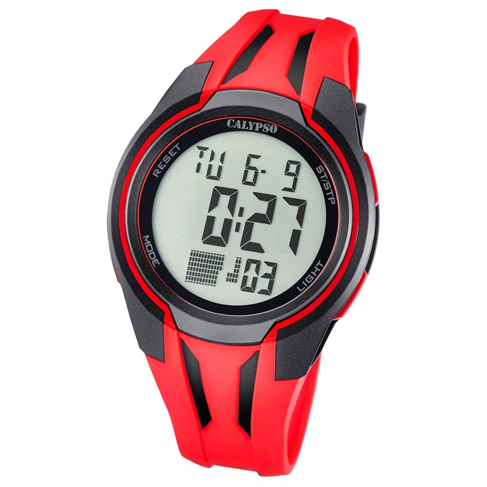 Calypso Herren-Armbanduhr Digital for Man digital Quarz PU rot UK5703/2