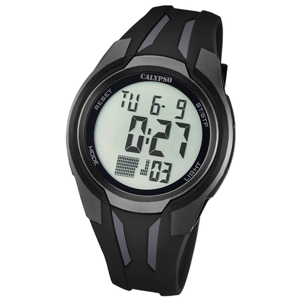 Calypso Herren-Armbanduhr Digital for Man digital Quarz PU schwarz UK5703/6