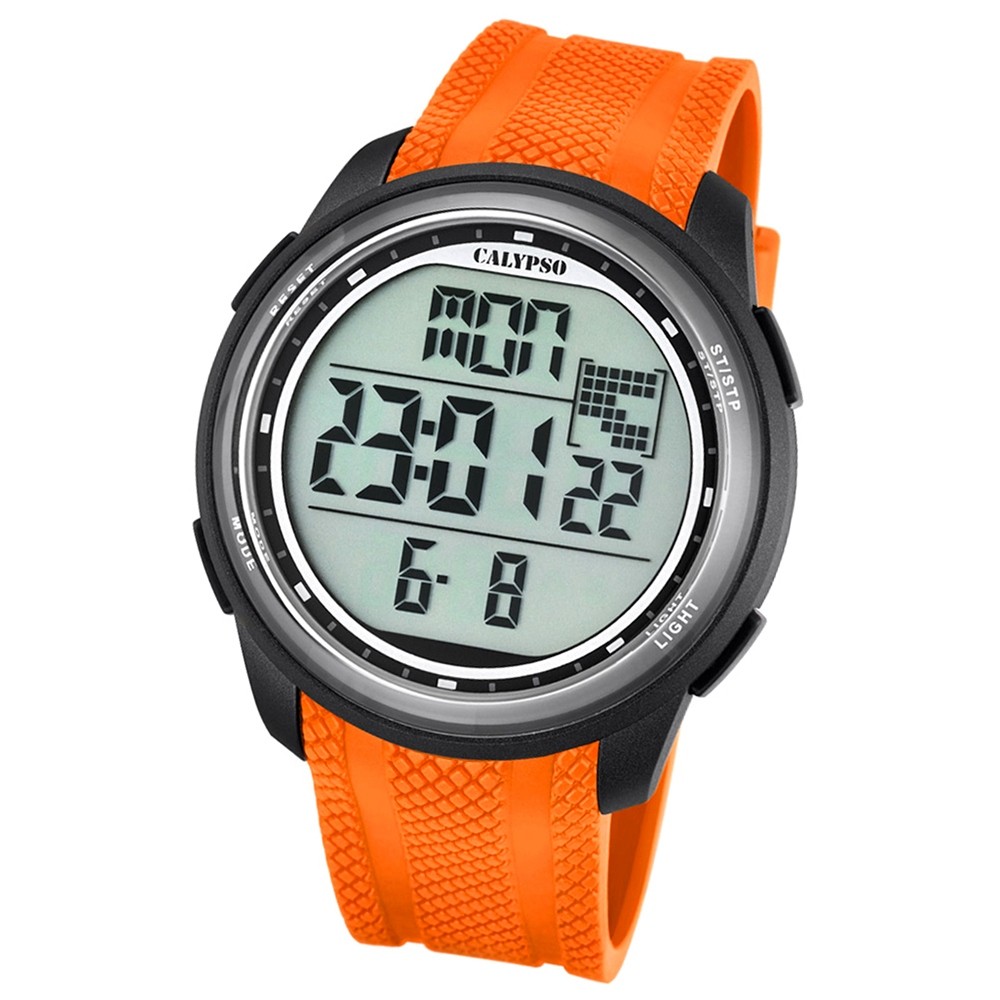 Calypso Herren-Armbanduhr Digital for Man digital Quarz PU orange UK5704/2
