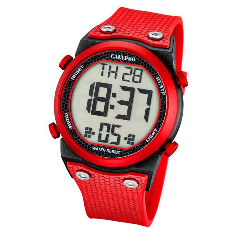 Calypso Herren-Armbanduhr Digital for Man digital Quarz PU rot UK5705/5