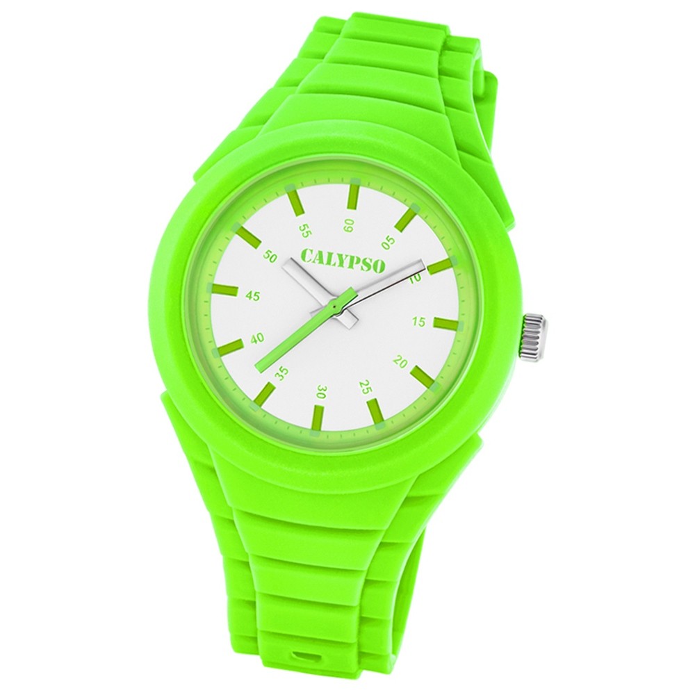 Calypso Trend Damen-Armbanduhr Versatil for Woman analog Quarz PU grün UK5724/5