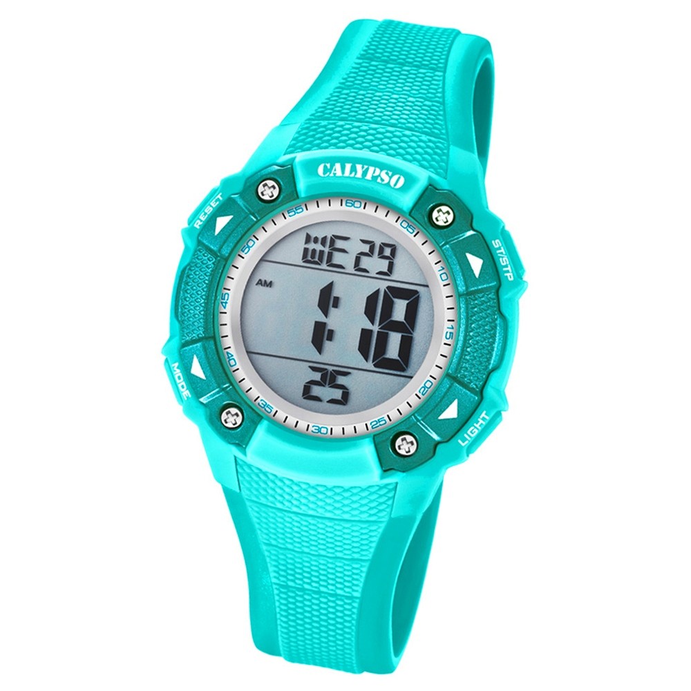 Calypso Armbanduhr Damen Digital for Woman K5728/4 Quarzuhr PU türkis UK5728/4