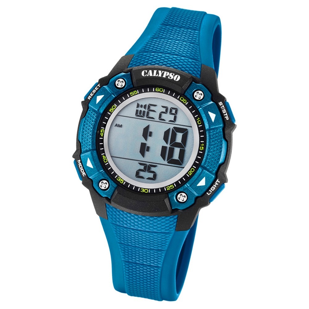 Calypso Armbanduhr Damen Digital for Woman K5728/6 Quarzuhr PU blau UK5728/6