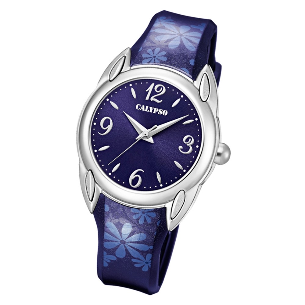 Calypso Kinder Armbanduhr Trendy K5734/5 Quarzwerk-Uhr PU blau UK5734/5
