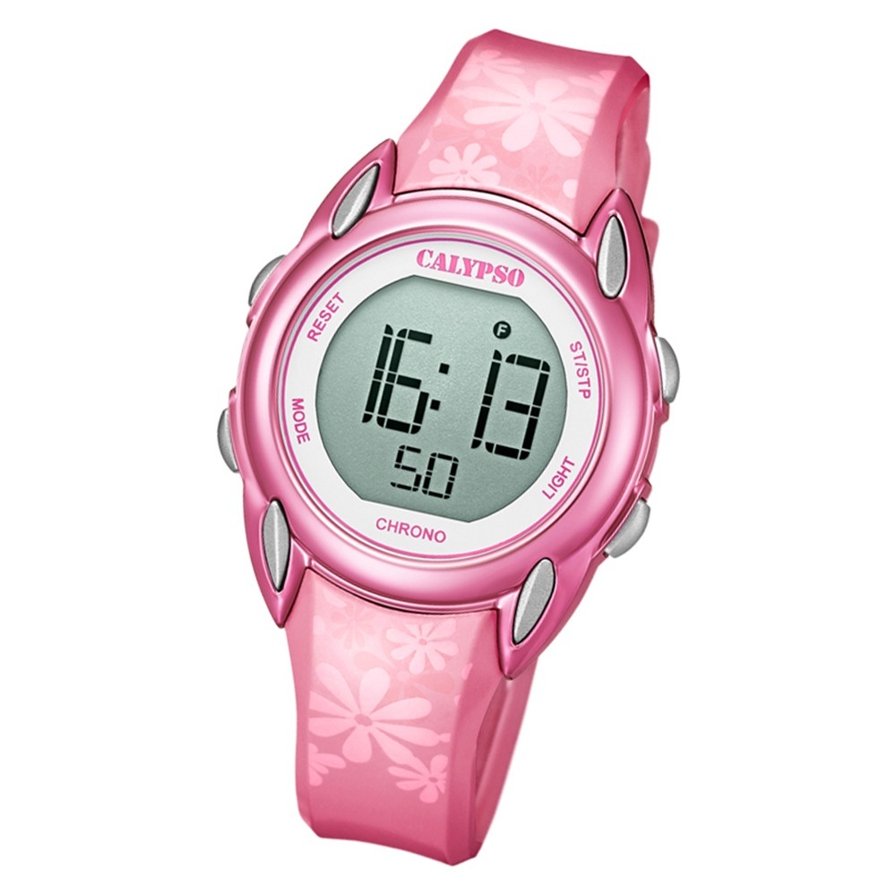 Calypso Kinder Armbanduhr Digital Crush K5735/5 Quarz-Uhr PU pink UK5735/5