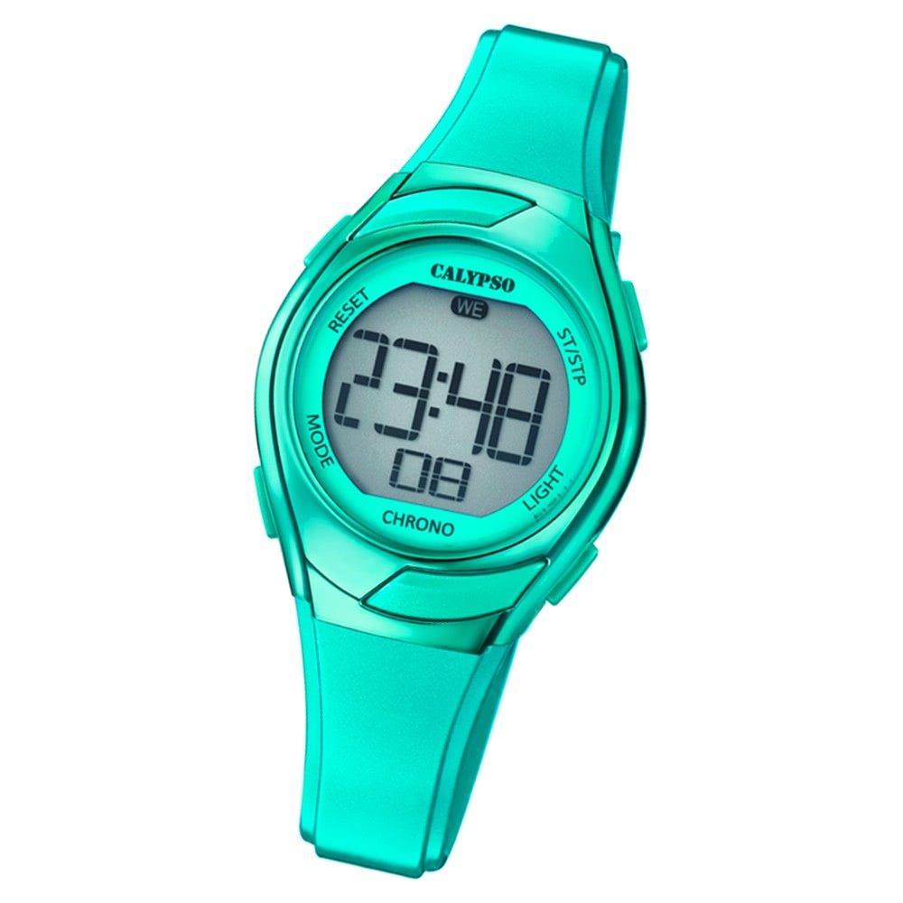 Calypso Kinder Armbanduhr Digital Crush K5738/5 Quarz-Uhr PU grün UK5738/5