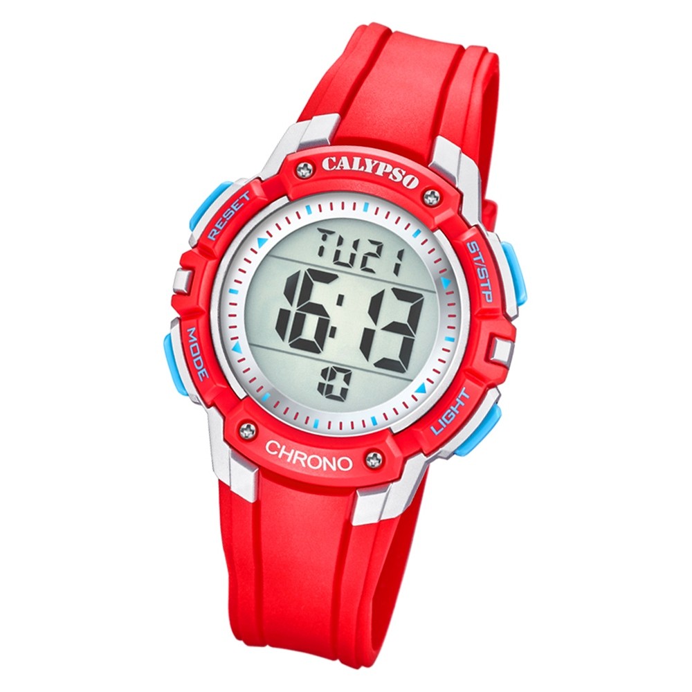 Calypso Kinder Armbanduhr Digital Crush K5739/1 Quarz-Uhr PU rot UK5739/1