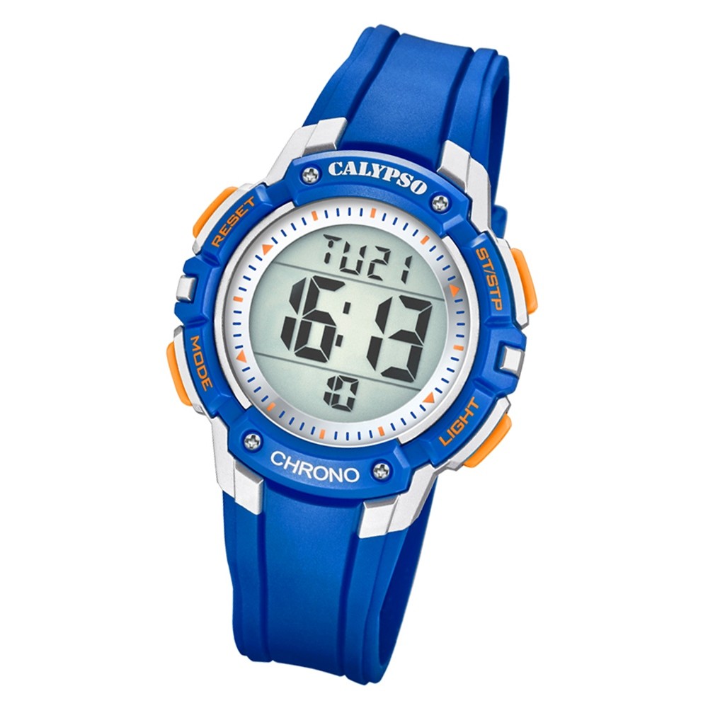Calypso Kinder Armbanduhr Digital Crush K5739/2 Quarz-Uhr PU blau UK5739/2