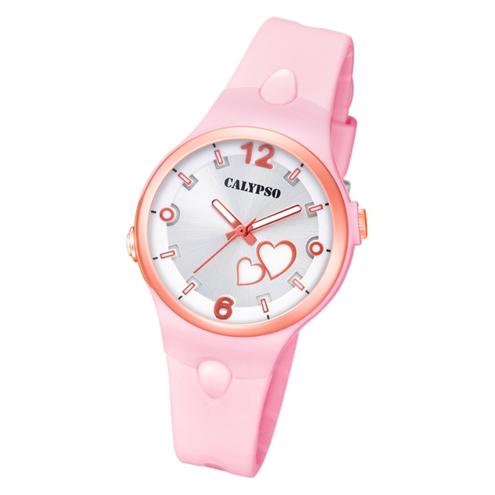 Calypso Damen Armbanduhr Sweet Time K5746/2 Quarz-Uhr PU rosa UK5746/2
