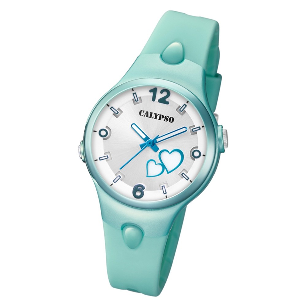 Calypso Damen Armbanduhr Sweet Time K5746/6 Quarz-Uhr PU grün UK5746/6