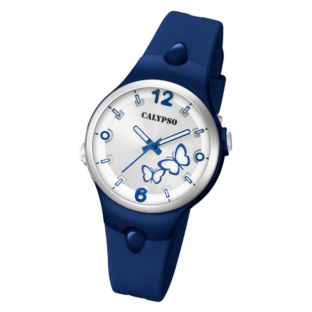Calypso Damen Armbanduhr Sweet Time K5747/6 Quarz-Uhr PU blau UK5747/6