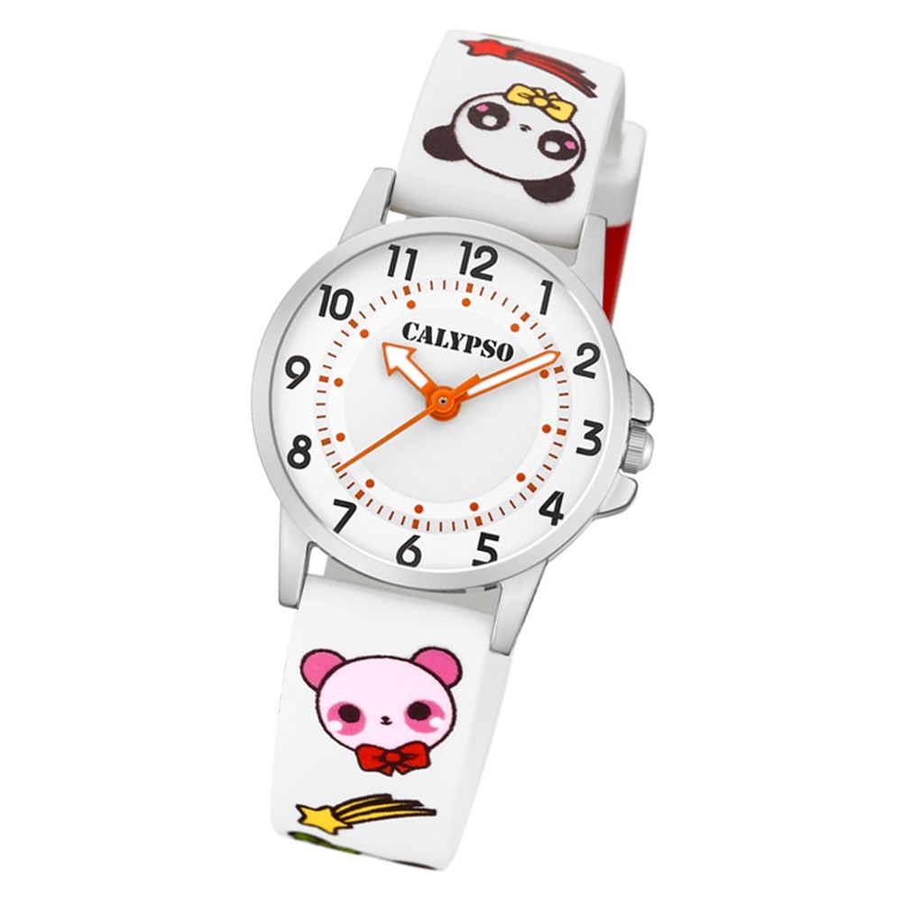 Calypso Kinder Armbanduhr Junior K5775/1 Quarzwerk-Uhr PU weiß UK5775/1