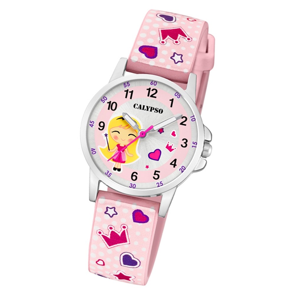 Calypso Kinder Armbanduhr Junior K5776/2 Quarzwerk-Uhr PU rosa UK5776/2