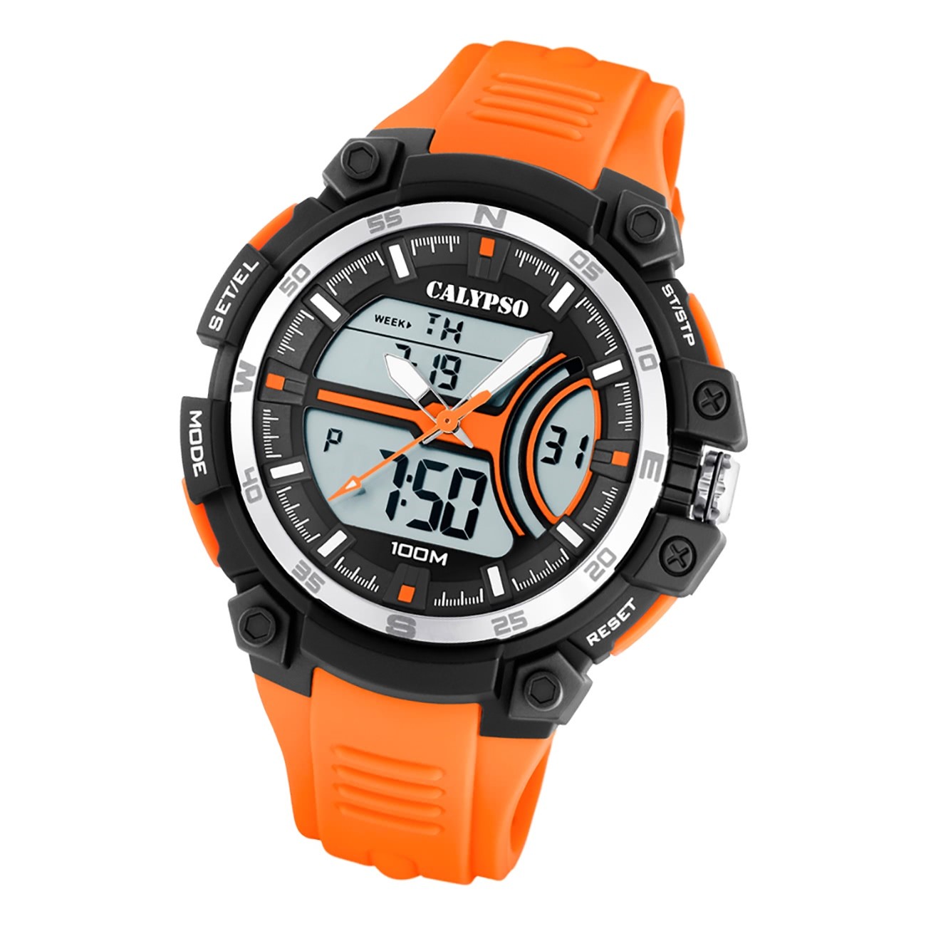 Calypso Jugend Armbanduhr K5779/1 Analog-Digital Kunststoff orange UK5779/1