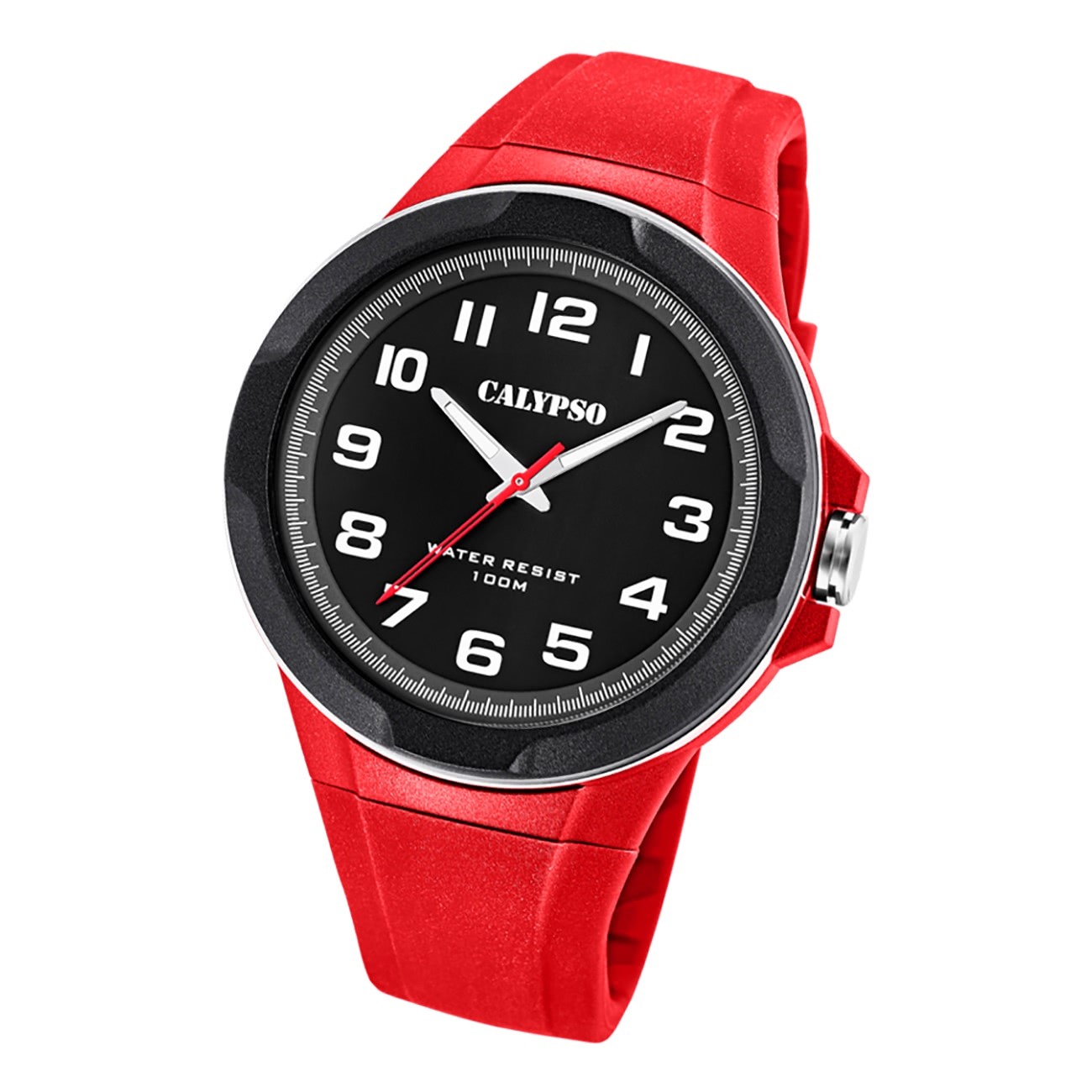 Calypso Herren Jugend Armbanduhr Casual K5781/5 Analog Kunststoff rot UK5781/5
