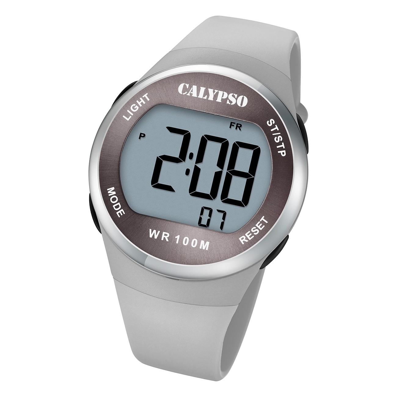 Calypso Herren Jugend Armbanduhr K5786/1 Digital Kunststoff grau UK5786/1