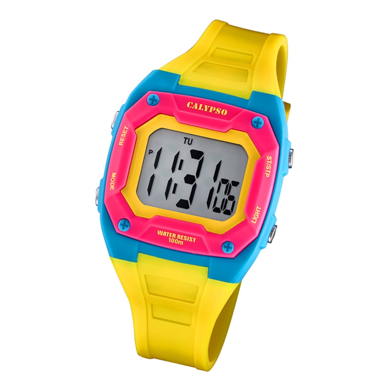 Calypso Kinder Jugend Armbanduhr Junior K5813/2 Digital Kunststoff gelb UK5813/2