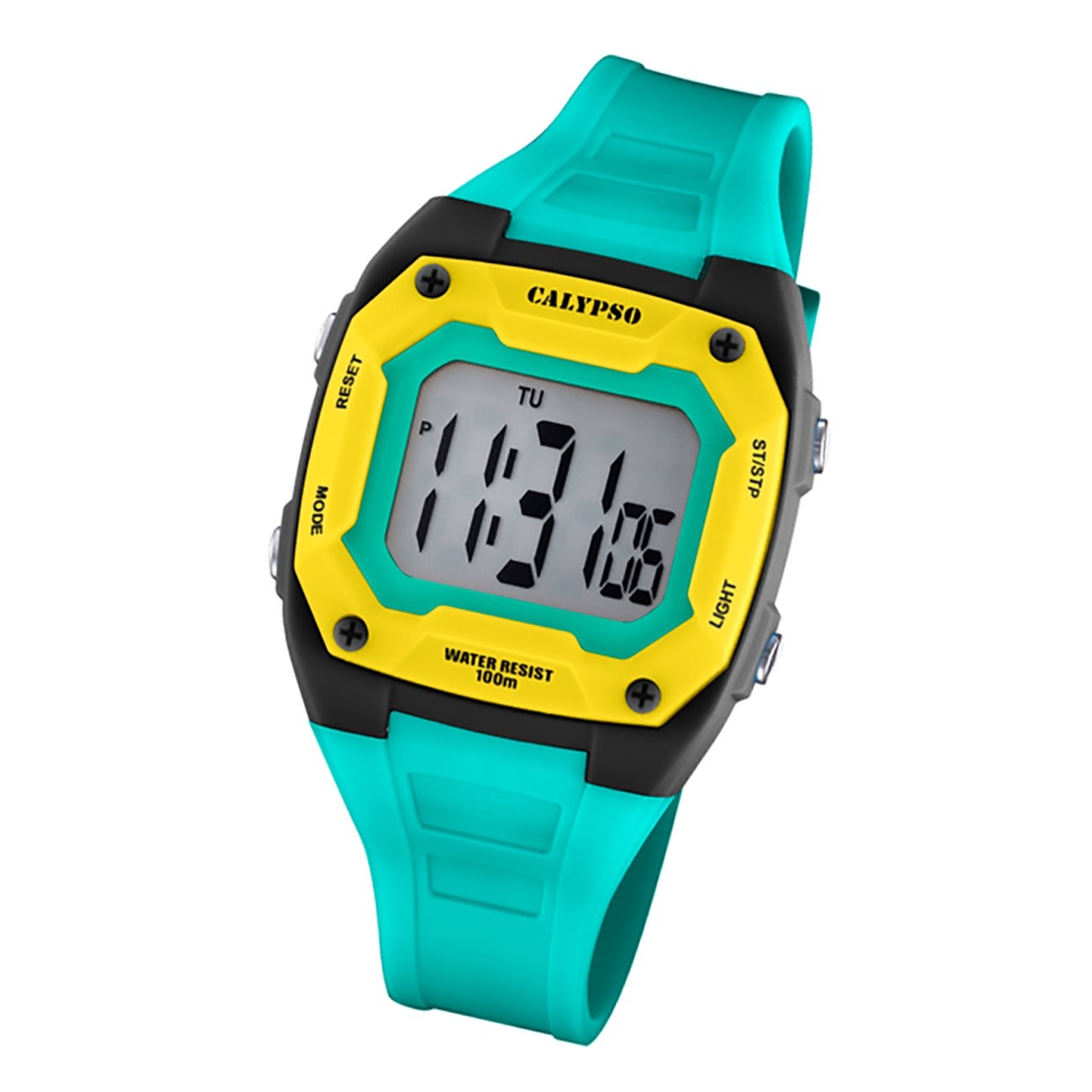 Calypso Kinder Jugend Armbanduhr K5813/6 Digital Kunststoff türkis UK5813/6