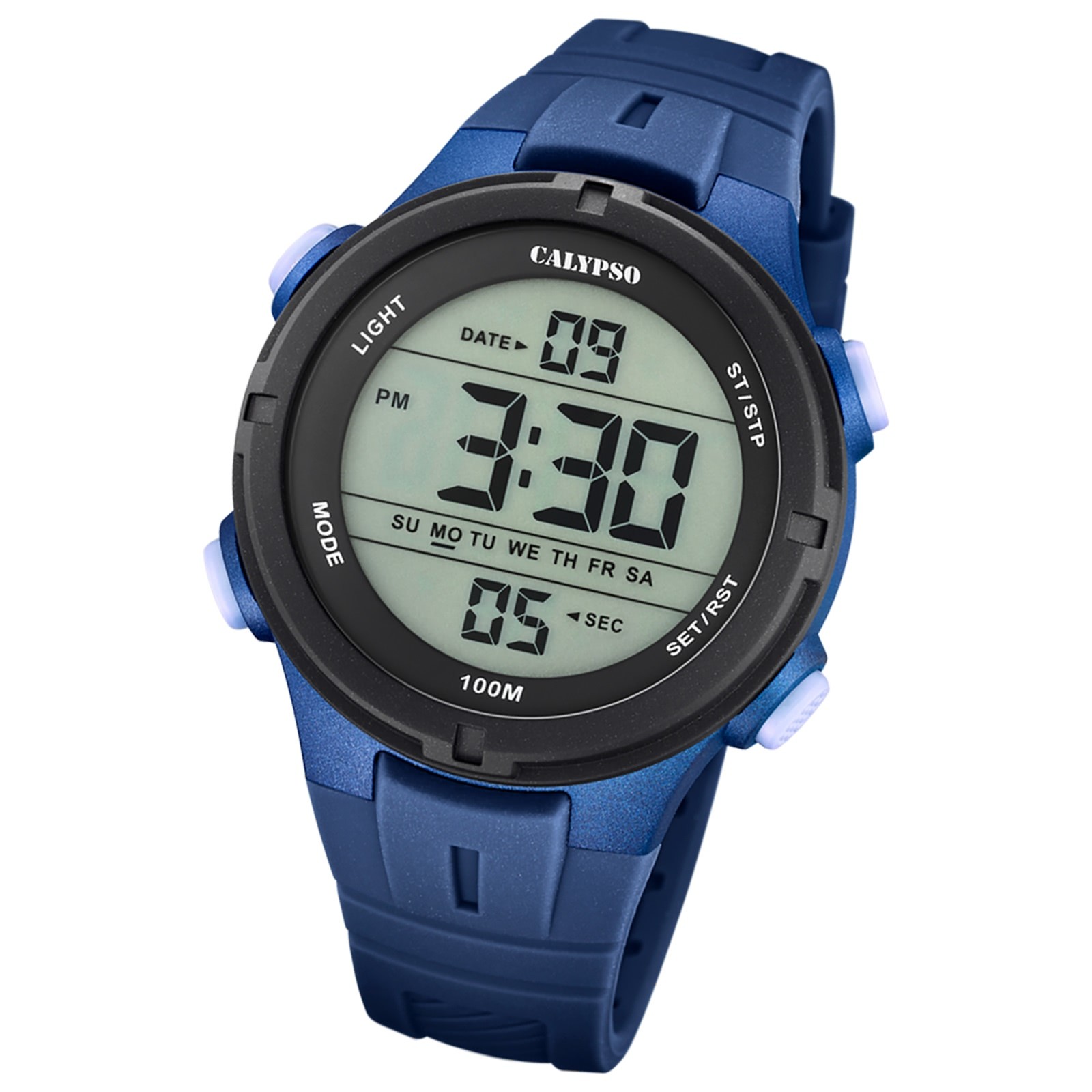 Calypso Herrenuhr Kautschuk blau Calypso Digital Armbanduhr UK5837/3