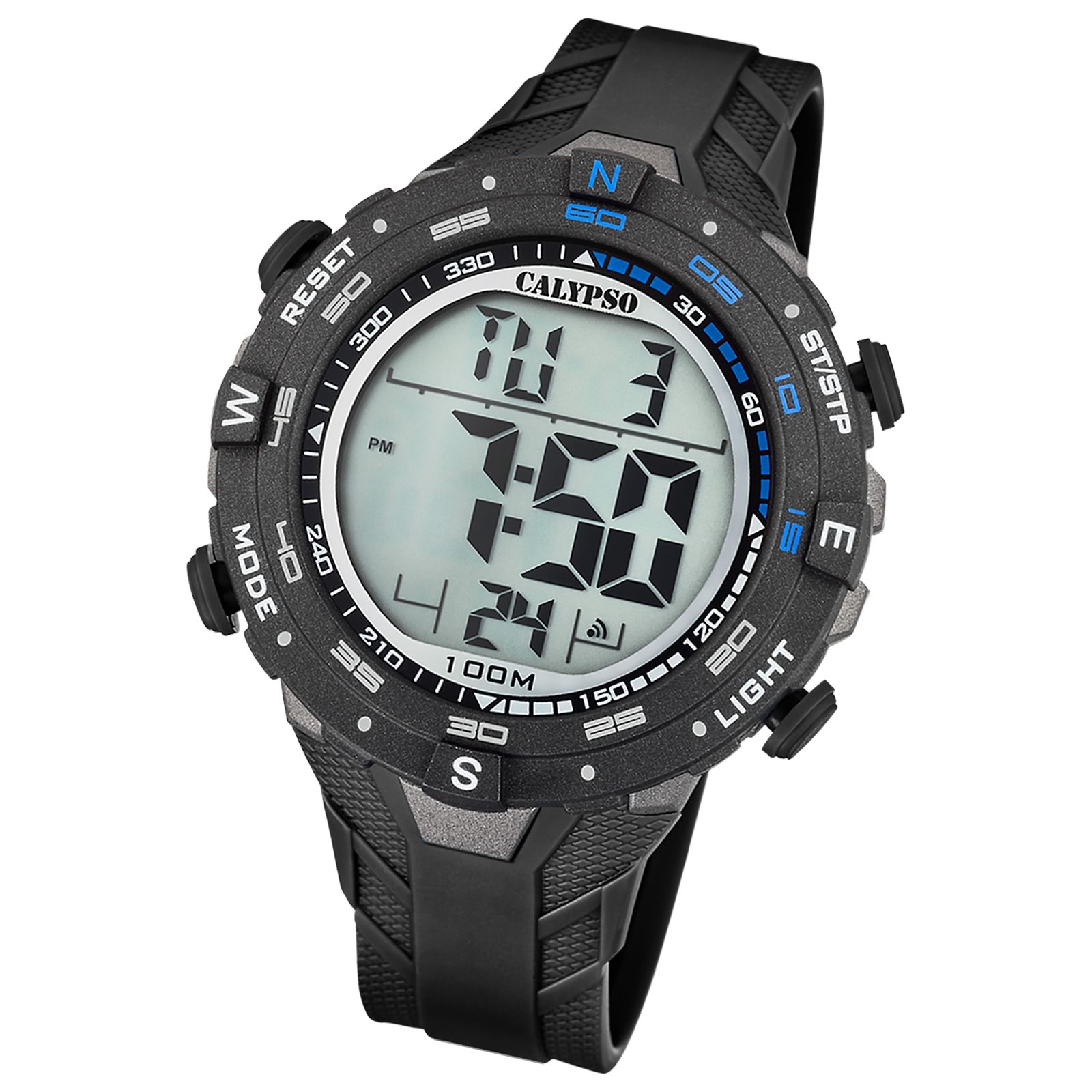 Calypso Herrenuhr Kautschuk schwarz Calypso Digital Armbanduhr UK5838/4