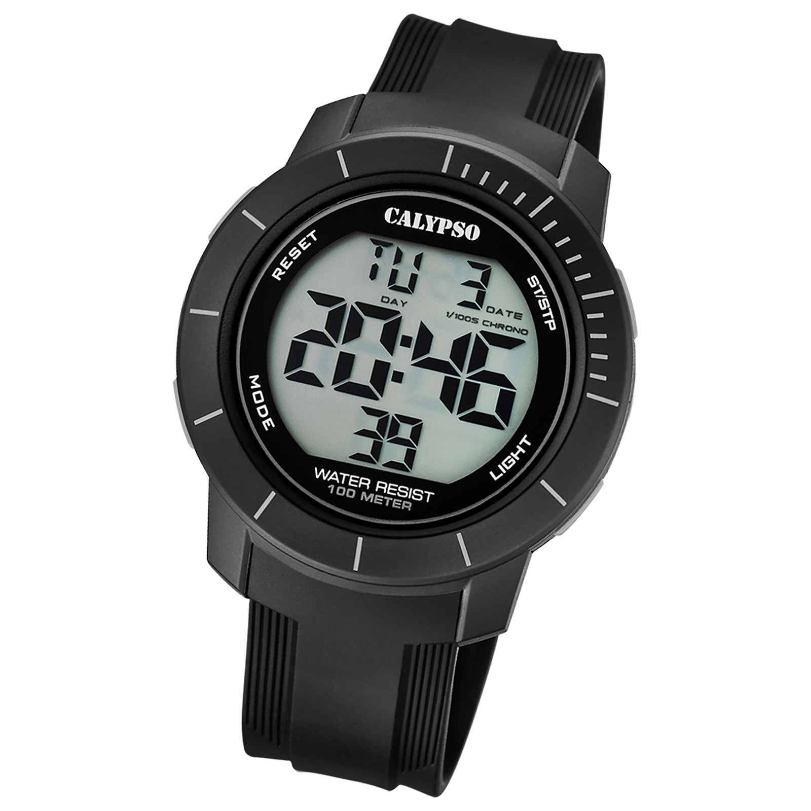 Calypso Herrenuhr Kautschuk schwarz Calypso Digital Armbanduhr UK5839/4