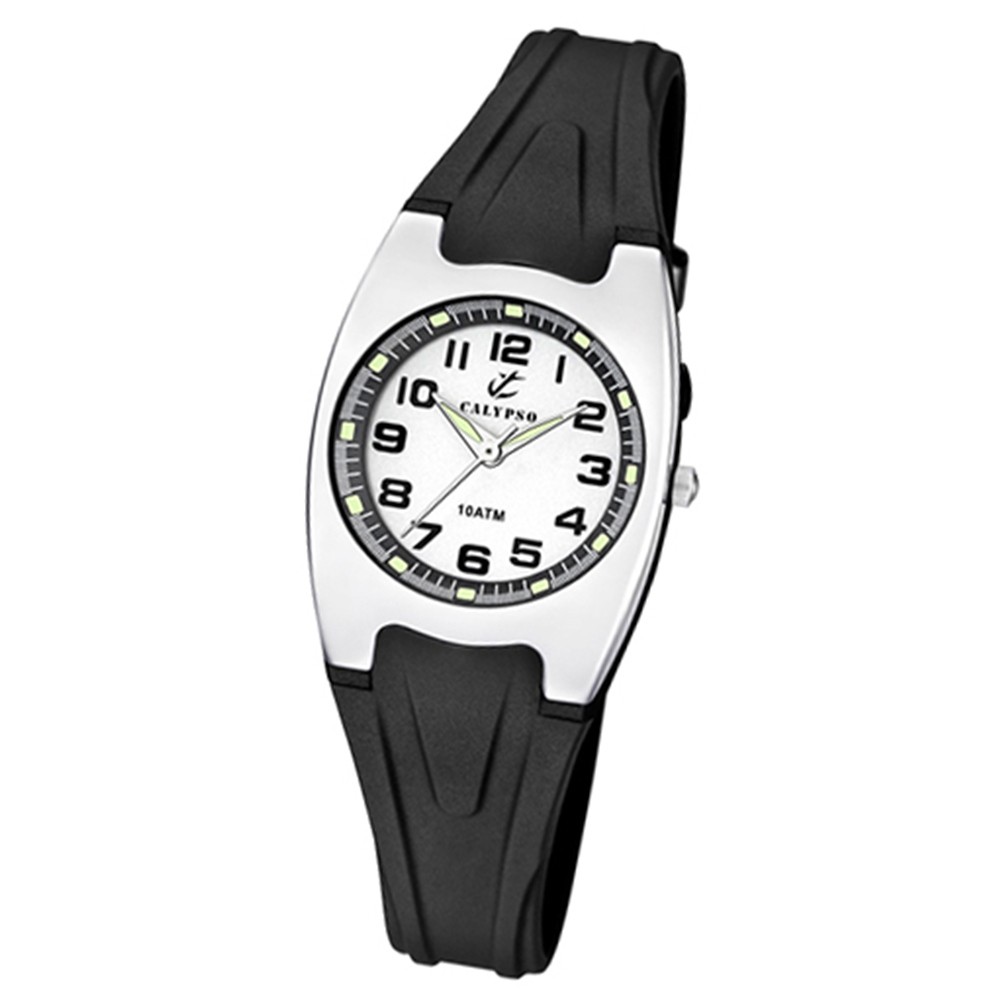 CALYPSO Damen-Armbanduhr Fashion analog Quarz-Uhr PU schwarz UK6042/F