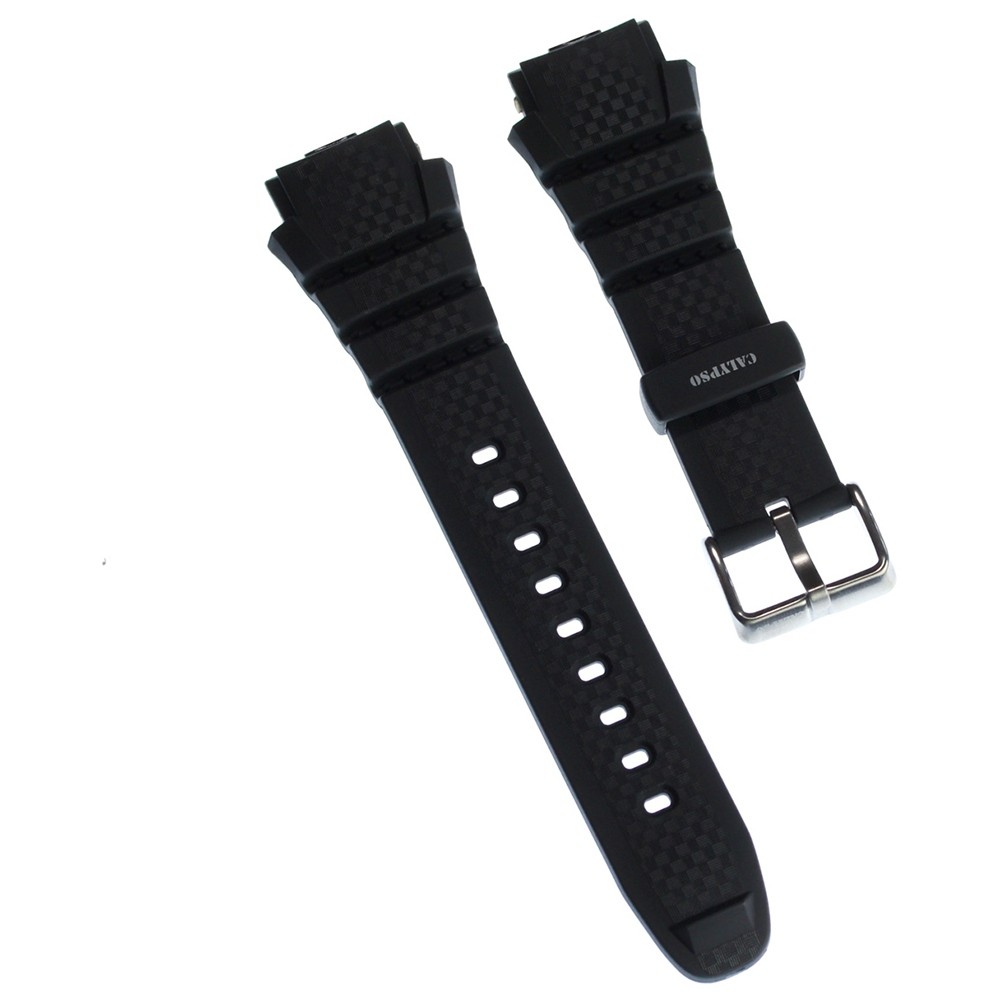 Calypso Herren Uhrenarmband 19mm PU-Band schwarz für Calypso K5626 UKA5626/S