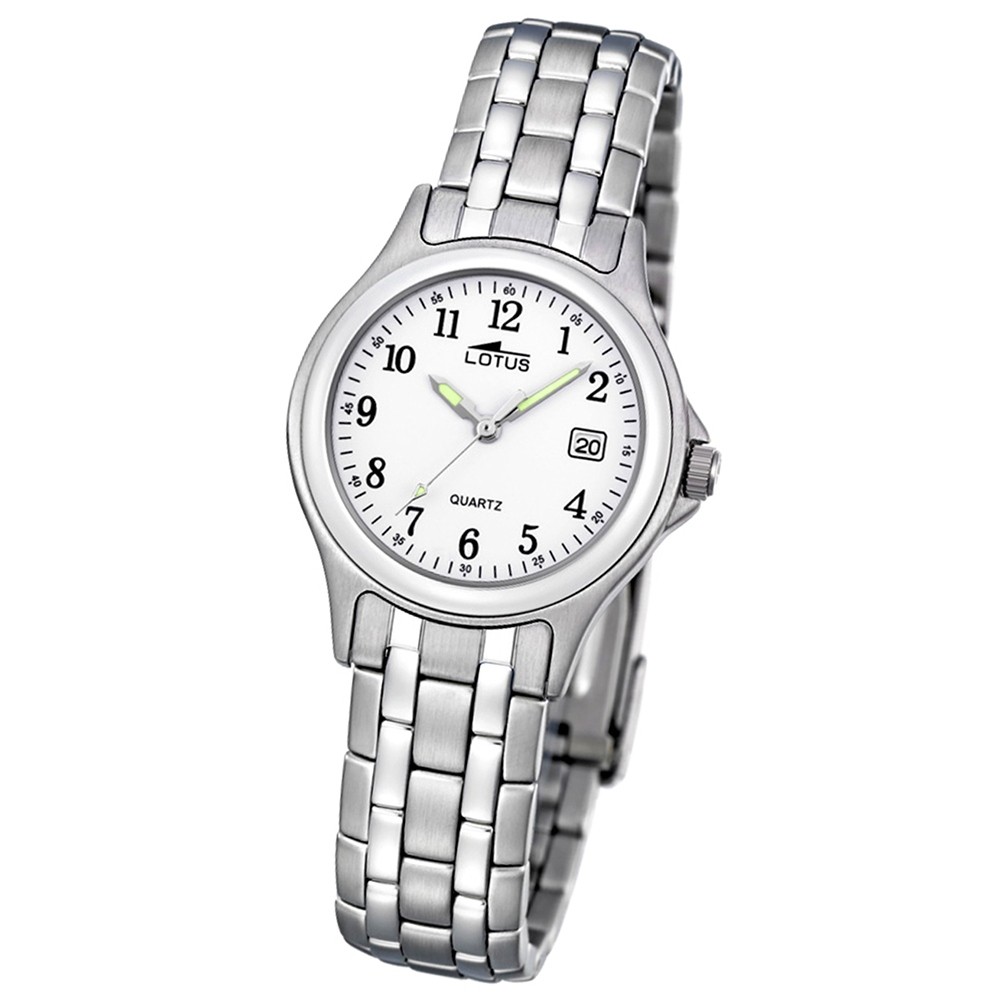 UL15151/A Edelstahl Damenuhr Armband silber klassisch Quarz Uhr Analog LOTUS
