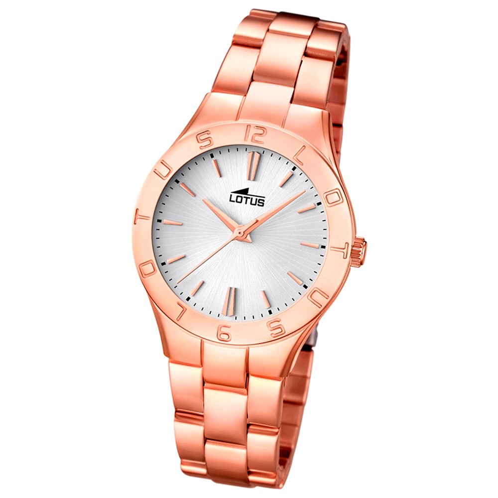 LOTUS Damen-Armbanduhr Trendy analog Quarz Edelstahl UL15898/1