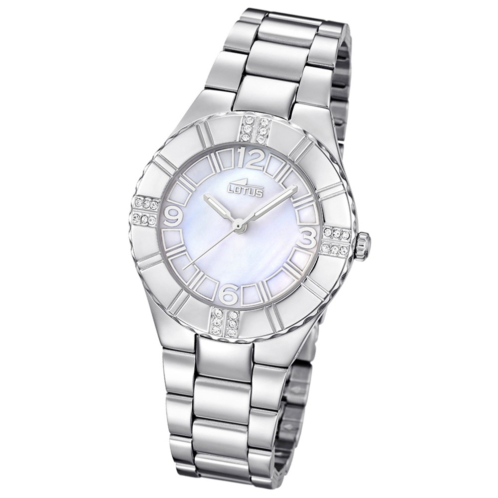 LOTUS Damen-Armbanduhr Trendy analog Quarz Edelstahl UL15905/1