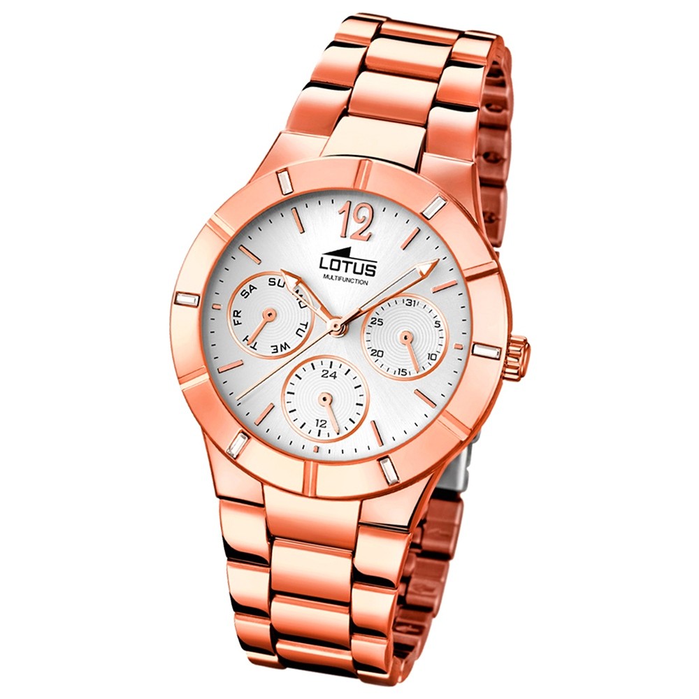 LOTUS Damen-Armbanduhr Trendy analog Quarz Edelstahl UL15915/1