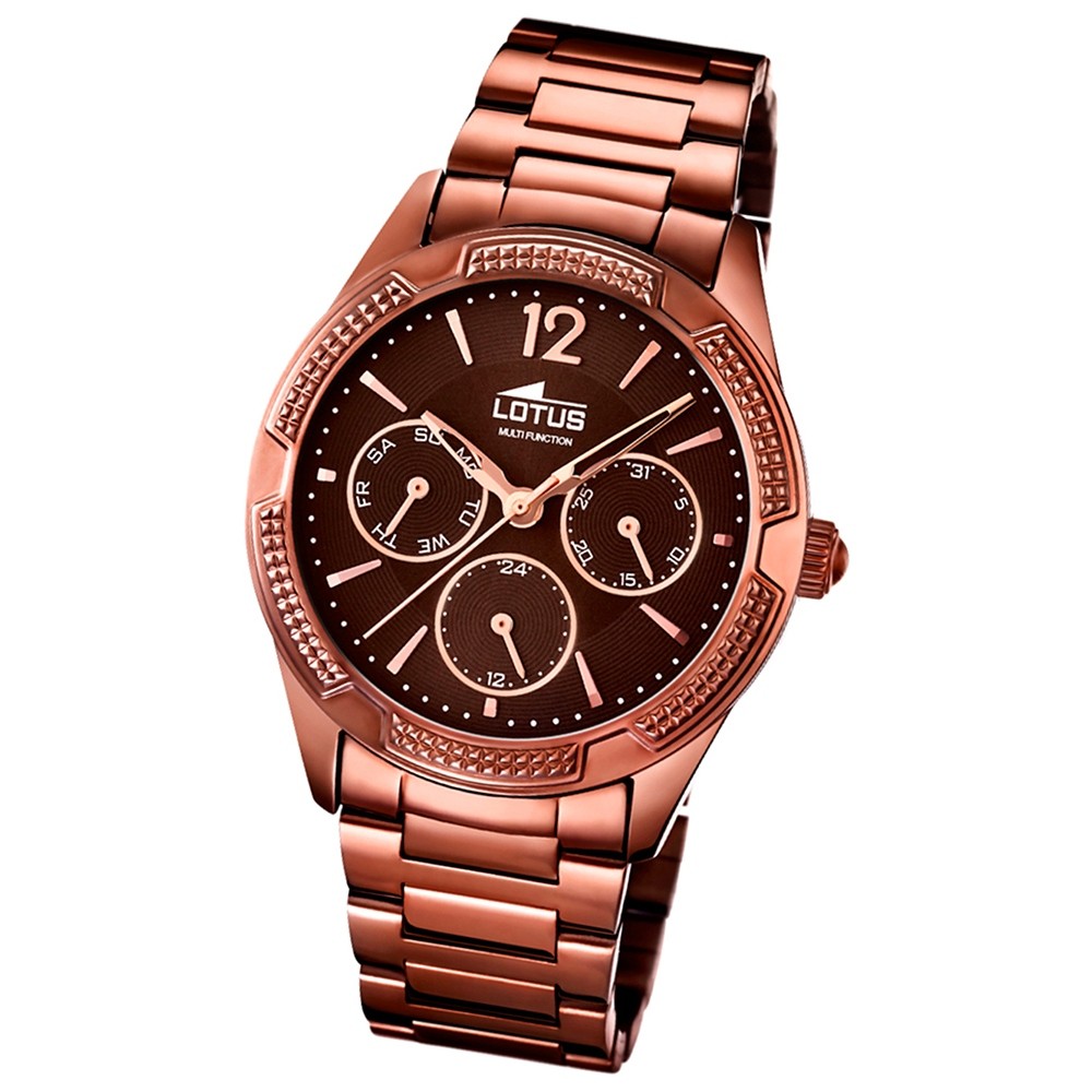 LOTUS Multifunktion Damenuhr bronze Trendy Uhren Kollektion UL15925/1